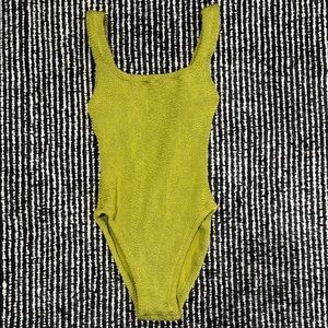 Antonio Melani - Crinkle Lime Green One-Piece Swimsuit